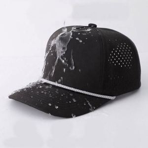 Gorra Personalizada de Fábrica con Perforación Láser, Gorra de 5 Paneles con Cuerda, Protección Contra el Agua, Gorra de Golf Impermeable con Cuerda - Product Image 6