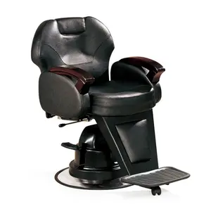 Latest Heavy Mens Salon Equipment White Barber Chair For Barber Shop Furniture Set Barber Chairs