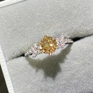 Bague en argent pur S925, design de niche, fleur de glace violette scintillante de rêve, zirconium, diamant de haute qualité, trésor coloré - Product Image 2