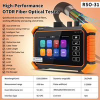 Rsrteng OTDR Probador de Fibra Óptica RSO-31 1310/1550nm 26/24dB, Auto OTDR, OPM, LS, VFL, Mapa de Eventos, Probador de Cables, Herramienta de Prueba de Red