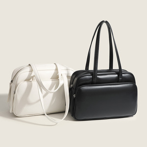 <span class=keywords><strong>Borsa</strong></span> a <span class=keywords><strong>tracolla</strong></span> nera classica Hongli da <span class=keywords><strong>donna</strong></span> minimalista in pelle sintetica <span class=keywords><strong>borsa</strong></span> Hobo Casual Tote <span class=keywords><strong>borsa</strong></span> - Product Image 3