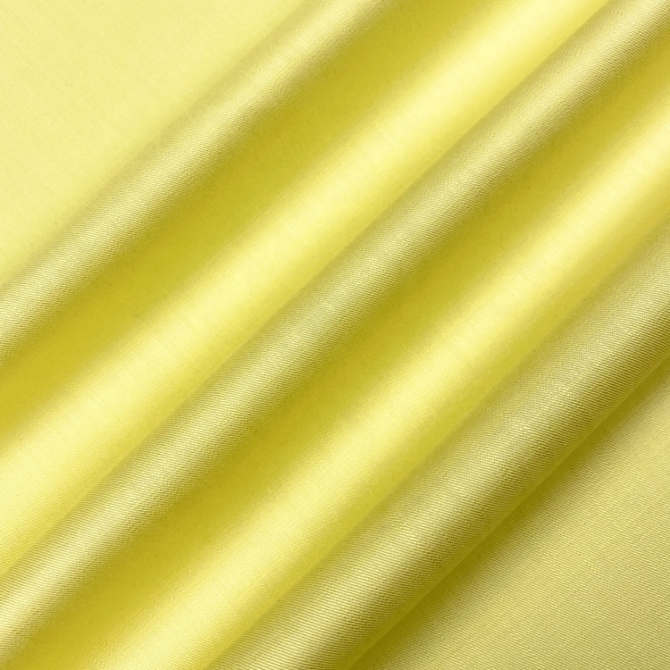 Тканый лиоцелл, Текстиль высокого качества, желтый цвет, однотонный, окрашенный, 100%, тенсел, шелковая ткань для рубашки, блузки
