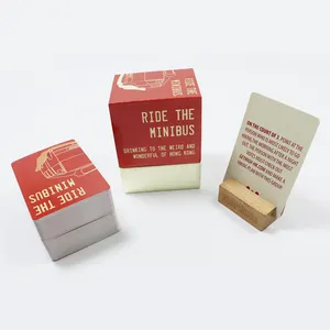 Custom Printing Drinking Funny Question Red Game Cards With Lid And Base Box Printed Adult Challenge Drunk Card Game