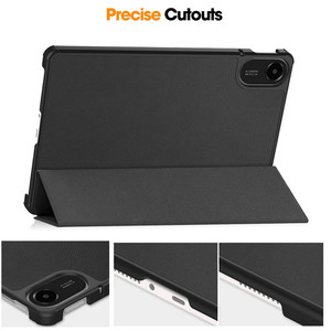 Fábrica al por mayor de lujo de cuero PU Tri-fold Stand Smart Flip Tablet Cover Case para Xiaomi 2025 <span class=keywords><strong>Redmi</strong></span> <span class=keywords><strong>Pad</strong></span> SE <span class=keywords><strong>Redmi</strong></span> <span class=keywords><strong>Pad</strong></span> 2 - Product Image 4