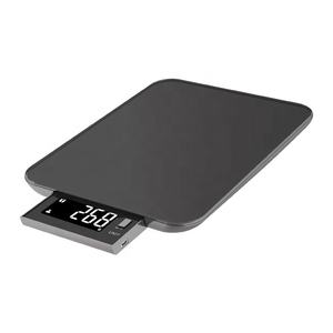 गर्म बिक्री इलेक्ट्रॉनिक ग्लास रसोई स्केल छोटे डिजिटल वजन पैमाने पर भोजन मापने वाली बैटरी से चलने वाले अधिकतम 10 किलोग्राम - Product Image 1