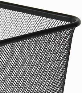 Metal Mesh <b>Pink</b> Wastebasket Trash Bin Circular Rubbish Recycle Bins for Office Home Paper Bin - Product Image 3