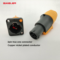 Câble d'alimentation LED étanche IP67 Powercon SAC3FX 3x2,5mm 3 conducteurs en cuivre, femelle-femelle, pour affichage LED extérieur