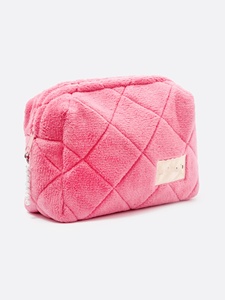 Pochette in Spugna Rosa Tenue Personalizzata, Trendy e Spaziosa per Donne, Custodia Portatile per Cosmetici - Product Image 3