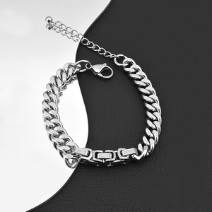 Pulsera de Cadena de Diseño Sencillo y Popular, de Acero de Titanio, a la Moda, Unisex, Venta al por Mayor de Joyería - Product Image 2
