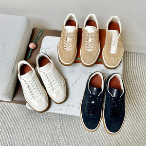 男士奢华真皮运动鞋复古橡胶鞋底溜冰鞋女士休闲鞋 - Product Image 3