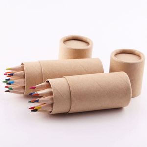 Ensemble de crayons de couleur écologiques en bois miniatures pour enfants, personnalisés, bon marché, 12 couleurs - Product Image 3