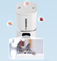 Distributeur automatique de nourriture pour animaux de compagnie avec vidéo HD 1080P, WiFi 5G, grande capacité de 5 L, contrôle à distance par application, bol en acier inoxydable, pour chats et chiens