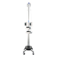 Chariot d'infusion IV multifonctionnel réglable en alliage d'aluminium de conception moderne de haute qualité pour l'hôpital et l'hôtel