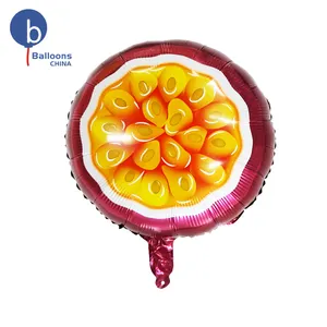 18 인치 열정 파티 장식을위한 과일 모양 호일 풍선