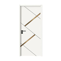 Vente directe d'usine, porte composite en bois massif insonorisée personnalisable préinstallée avec cadre de porte, porte intérieure non peinte