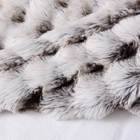 Schaf Blase Kaninchen Kunst pelz Krawatte Farbstoff Weiche Winter Plüsch Nerz Decke Decke Gestrickt Polyester Minky für Bett Sofa oder Couch