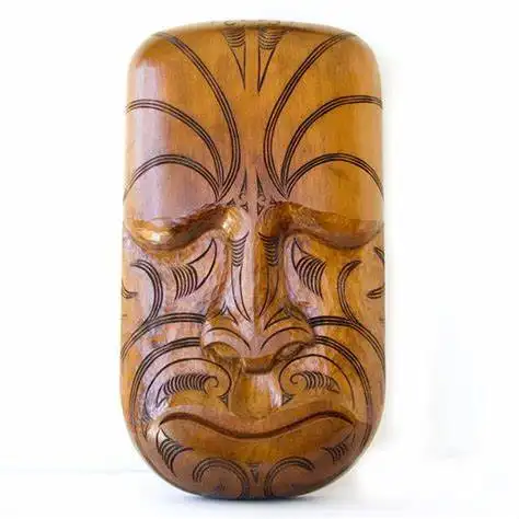 Hawaiian giallo tiki ceramica mascherina del partito