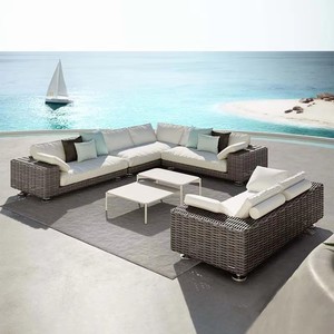 Ensemble <span class=keywords><strong>de</strong></span> canapés <span class=keywords><strong>de</strong></span> <span class=keywords><strong>jardin</strong></span> européens pour l'extérieur, canapés incurvés RH, ensemble <span class=keywords><strong>de</strong></span> canapés d'extérieur, ensemble <span class=keywords><strong>de</strong></span> salle à manger <span class=keywords><strong>de</strong></span> luxe pour patio, suite <span class=keywords><strong>de</strong></span> <span class=keywords><strong>salon</strong></span> d'extérieur - Product Image 1