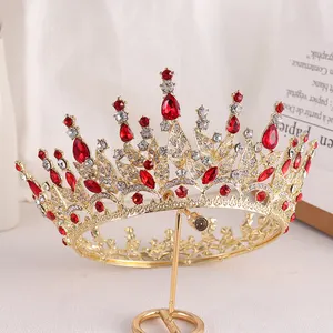 Свадебная корона в европейском американском стиле для невесты, сверкающая Бриллиантовая диадема, корона для девочек, корона, изысканная диадемас, мэр, горный хрусталь