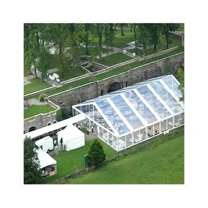 Outdoor 1000 People Marquee Tent Wedding Event Party Clear Roof Transparent Luxury Tent For 300 400 500 People Events