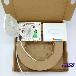 Kit de terminaison de fibre optique PTO mural pré-câblé 1fo 2fo 4fo SC/APC 4.0mm Blanc 30m 40m G657a2 - Product Image 3