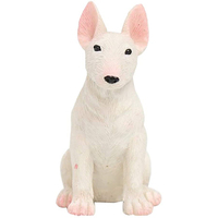 Statue miniature de chien en résine, artisanat miniature, sculpture en résine, figurine de bull terrier