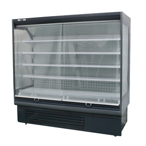 Réfrigérateur commercial pour supermarché, refroidi par air, en acier inoxydable, à dégivrage automatique, pour fruits, légumes, boissons, avec éclairage LED - Product Image 2