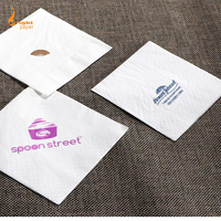 Serviettes de table jetables personnalisées en gros, 2 plis, avec texture ultra douce et impression de logo