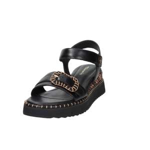 Sandales compensées Tamaris pour femme, noires, talon de 5 cm, taille 38, style plateforme - Product Image 5