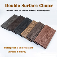 Planches de terrasse composites, revêtement de sol extérieur imperméable pour balcon, WPC, facile à installer, revêtement de sol extérieur en composite de bambou