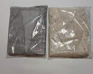 Set 2 Pezzi Casual da <span class=keywords><strong>Uomo</strong></span> in Cotone e Lino, Giacca e Pantaloni con <span class=keywords><strong>Bottoni</strong></span>, Produzione OEM/ODM 2026 - Product Image 5