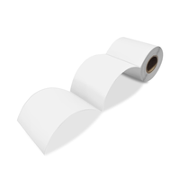 Étiquettes autocollantes en papier thermique direct, résistantes à l'eau, 4x4 pouces, rectangulaires, 100*100, personnalisables avec code-barres