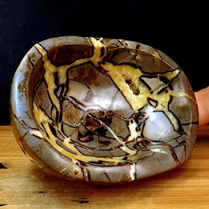 Cuenco Septariano Natural Tallado a Mano, Cuenco de Piedra Curativa de Cristal para Decoración del Hogar, Reiki, Meditación, Feng Shui, Venta al por Mayor - Product Image 6