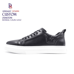 Dreamy Strark, baskets en cuir personnalisées originales à lacets pour hommes, couleur personnalisée, chaussures de marche pour hommes - Product Image 4