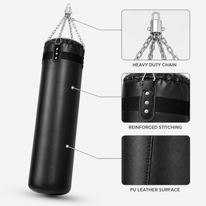 <span class=keywords><strong>กระสอบ</strong></span><span class=keywords><strong>ทราย</strong></span>หนัง PU คุณภาพเยี่ยม ขนาด 120x32 ซม. สำหรับฝึกซ้อมมวยไทย MMA - Product Image 3