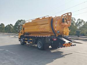 Camion de nettoyage et d'aspiration des égouts SHACMAN G1 4x2, entreaxe 3800 mm, réservoir double eau et eaux usées 12 m³, personnalisé en usine pour l'exportation - Product Image 3