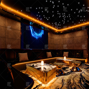 Barra de <span class=keywords><strong>Bar</strong></span> de Diseño Europeo, Verde, para Club Nocturno, de Piedra Artificial, con Iluminación RGB, en Forma de Barco, con Altura de Barra - Product Image 3