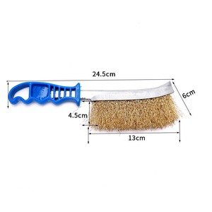 PMS Plastic Handle Steel <strong>Brush</strong> Cleaning Stainless Steel Wire <strong>Iron</strong> <strong>Brush</strong> Copper Derusting <strong>Brush</strong> - Product Image 2