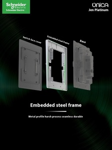 Schneider Unica loạt 86-lỗ chuyển đổi ổ cắm Bảng điều khiển PC khói màu xám Midway kép USB hộ gia đình 10A max 250V tường thiết bị chuyển mạch - Product Image 5