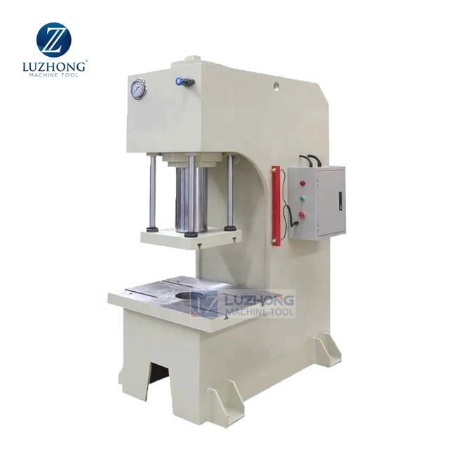 Luzhong YQ41 16~100T Single Arm Hydraulic Press 220V Small Oil Pump Vertical Heavy Duty Metal Powder Processing Bearing Gear
