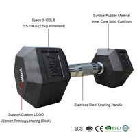 Vente en Gros Usine Haltères Poids Libres Caoutchouc Hexagonal pour Salle de Sport – Kit Haltères Hexagonaux en Lbs Acheter en Ligne