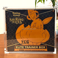 Boîte de présentation en acrylique TCG Strong Magnet ETB Shining Fates Elite Trainer Box avec couvercle magnétique