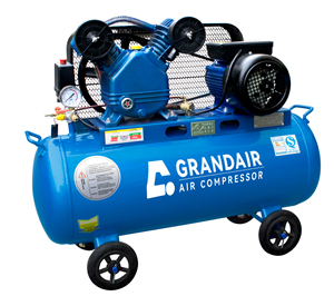 Compresor de Aire de Pistón Portátil GRANDAIR HS1708, Lubricado, Refrigerado por Aire, de Una Etapa, Accionado por Correa - Product Image 1