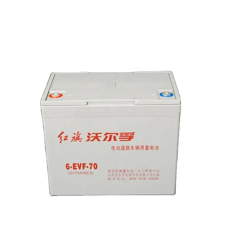 High quality 6-EVF-70 deep cycle ev traction dry cell 12v battery for electric tools
