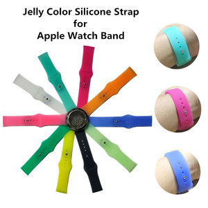 Correas de Silicona Suave de Repuesto para Apple <span class=keywords><strong>iWatch</strong></span> de 38, <span class=keywords><strong>40</strong></span>, 41, 42, 44, 45 y 49 mm, Color Jelly - Product Image 3