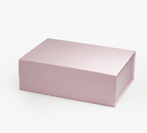Eco-Friendly Recyclable Rigid Cardboard Two-Piece <b>Gift</b> <b>Box</b> Magnetic Closure Matte <b>Pink</b> Lamination UV Coating Stable Structure - Product Image 1