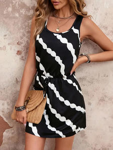 Robe à glissière amincissante transfrontalière à la mode pour femmes européennes et américaines Décoration à paillettes de style décontracté pour l'automne naturel - Product Image 6