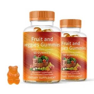 OEM/ODM Natural Organic Mixed-flavor Compound Gastrointestinal Nursing Help Digestion Item Fruit And Vegetables Gummies