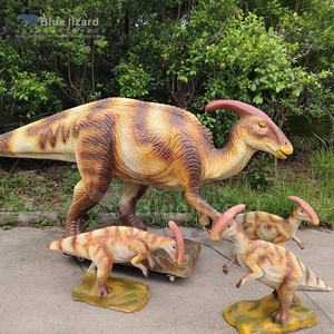 Decoración de Parque de Atracciones, <span class=keywords><strong>Dinosaurio</strong></span> Parasaurolophus, Bebé <span class=keywords><strong>Dinosaurio</strong></span> en Crecimiento, Modelo de <span class=keywords><strong>Dinosaurio</strong></span> Interactivo - Product Image 5