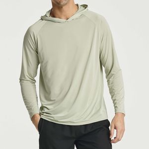 OEM高品質メンズバンブー軽量フーディーSpf50モイスチャーウィッキング長袖スタイルサンシャツラッシュガード - Product Image 4